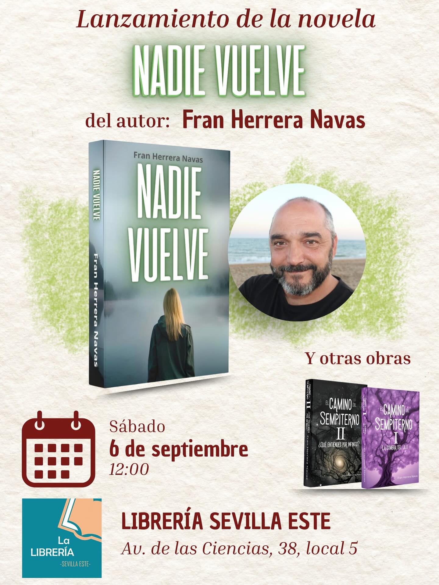 Presentación thriller «Nadie vuelve» de Fran Herrera Navas